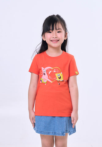 Mossimo Kids Spongebob & Patrick Red Orange Regular Tshirt