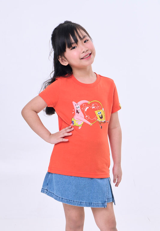 Mossimo Kids Spongebob & Patrick Red Orange Regular Tshirt