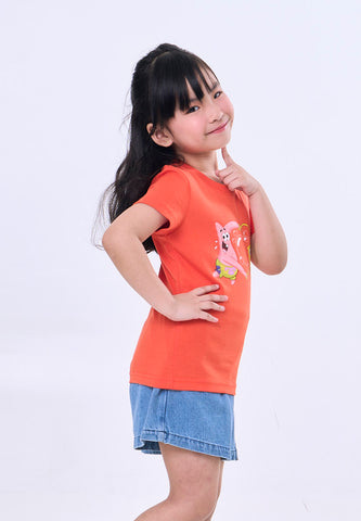 Mossimo Kids Spongebob & Patrick Red Orange Regular Tshirt