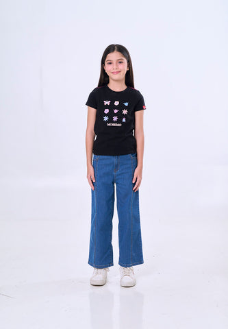 Mossimo Kids Joyce Black Basic Graphic Tshirt