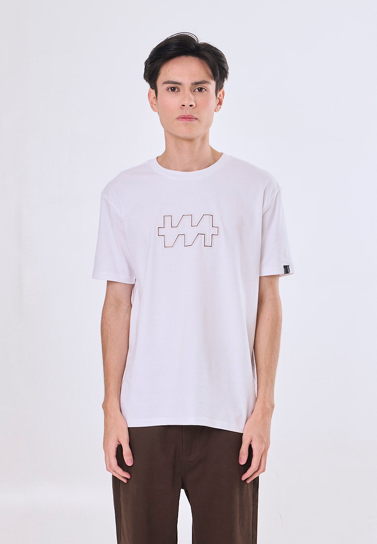 Mossimo John White Unisex Fit Tee