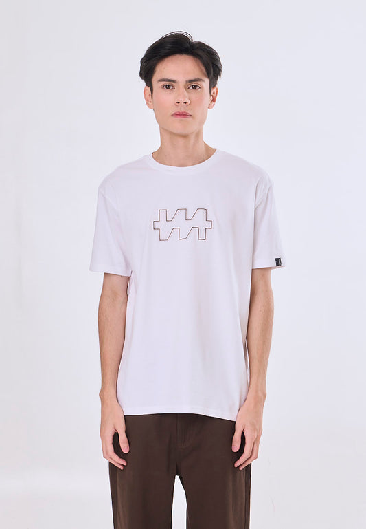 Mossimo John White Unisex Fit Tee