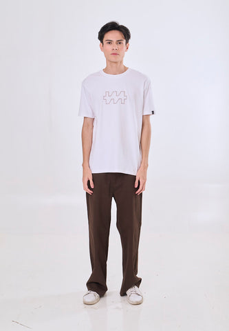 Mossimo John White Unisex Fit Tee