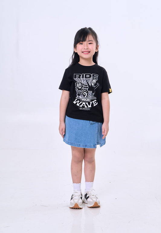 Mossimo Kids Spongebob Black Basic Unisex Tshirt