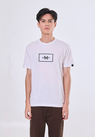 Mossimo Ranzu White Muscle Fit Tee