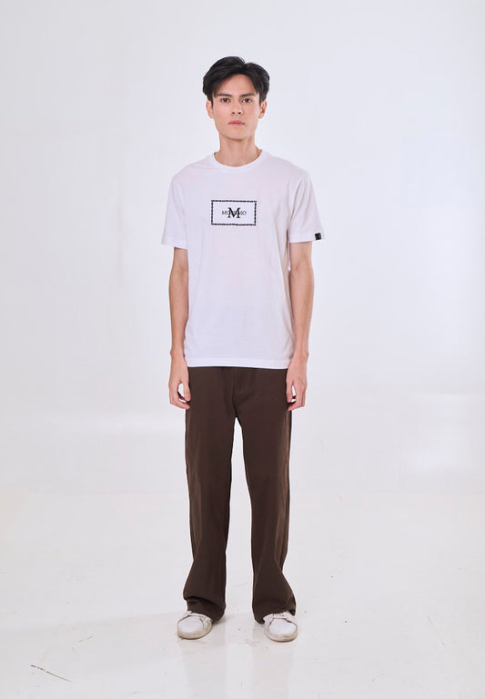 Mossimo Ranzu White Muscle Fit Tee