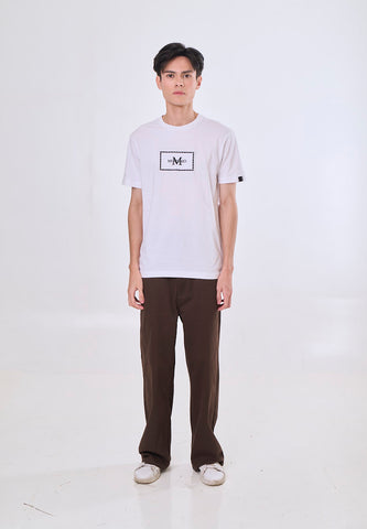 Mossimo Ranzu White Muscle Fit Tee