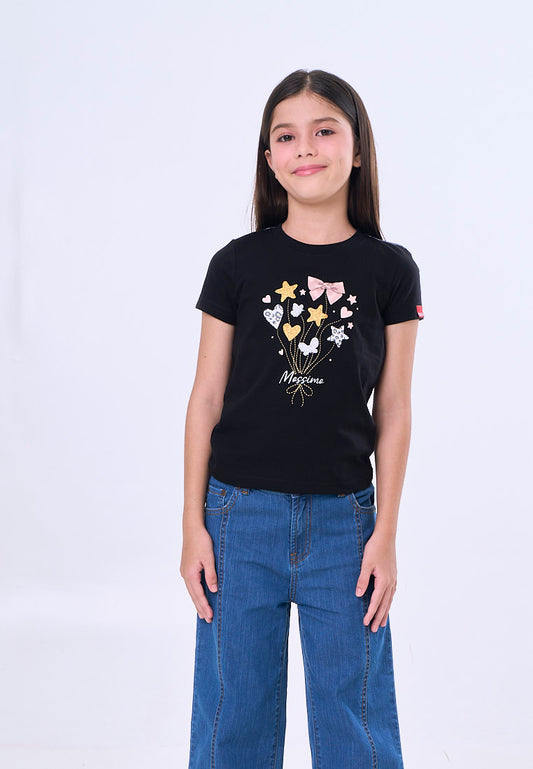Mossimo Kids Devan Black Basic Graphic Tshirt