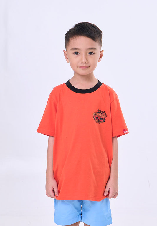 Mossimo Kids Red Orange Mossybear Unisex Regular Tshirt