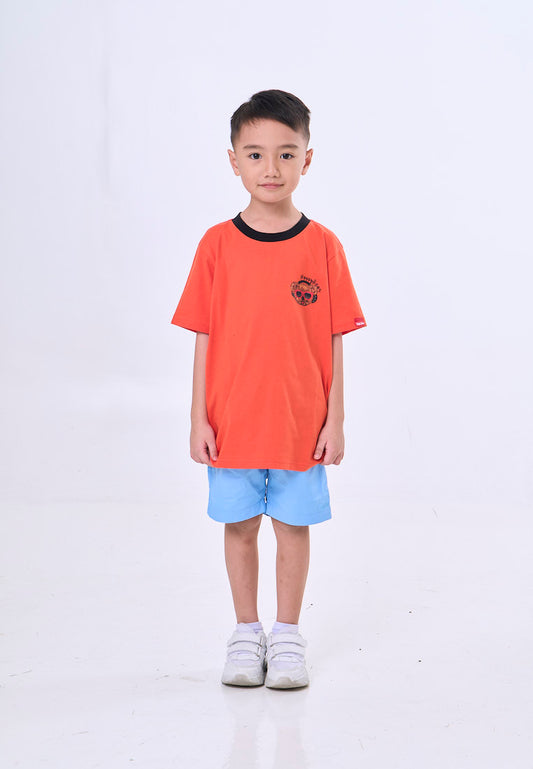 Mossimo Kids Red Orange Mossybear Unisex Regular Tshirt