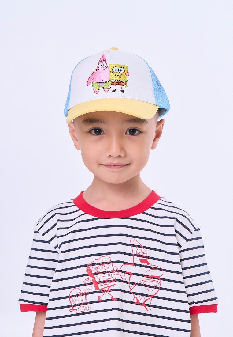 Mossimo Kids White Blue Spongebob Trucker Cap
