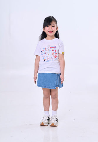 Mossimo Kids Spongebob White Basic Unisex Tshirt