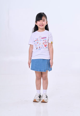 Mossimo Kids Spongebob White Basic Unisex Tshirt