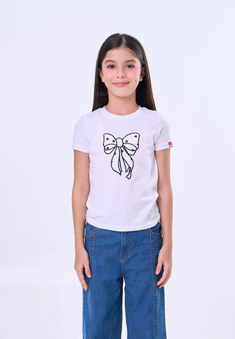 Mossimo Kids Hallow White Basic Graphic Tshirt