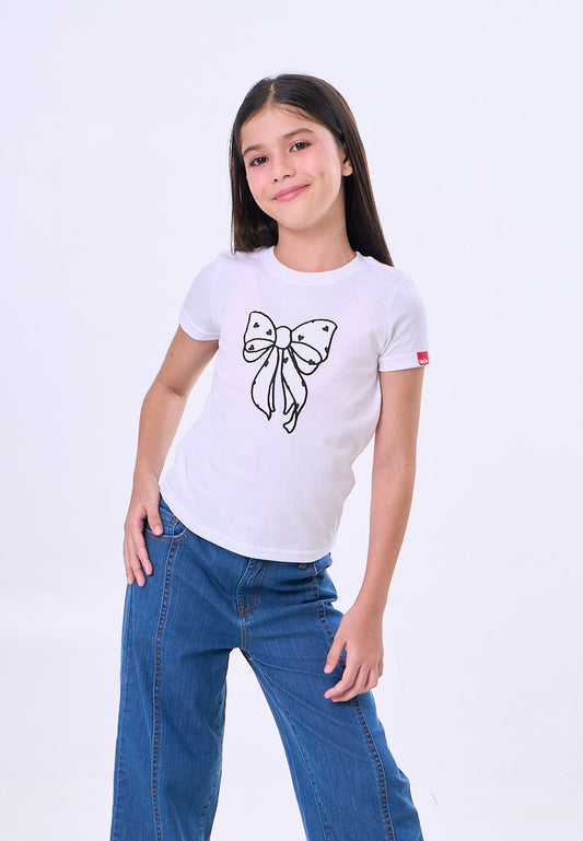 Mossimo Kids Hallow White Basic Graphic Tshirt