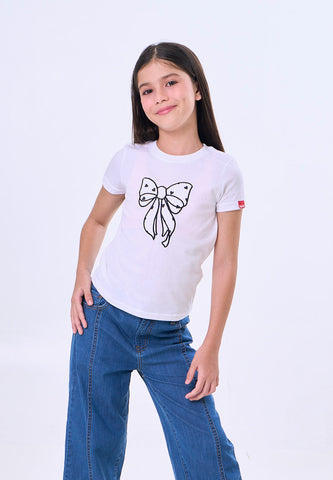 Mossimo Kids Hallow White Basic Graphic Tshirt