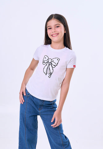 Mossimo Kids Hallow White Basic Graphic Tshirt