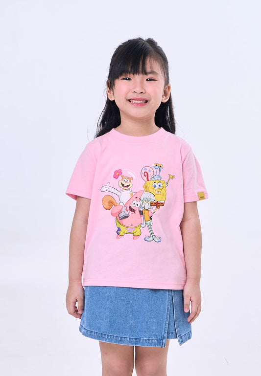 Mossimo Kids Spongebob Pink Unisex Regular Tshirt