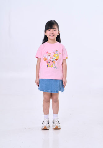 Mossimo Kids Spongebob Pink Unisex Regular Tshirt