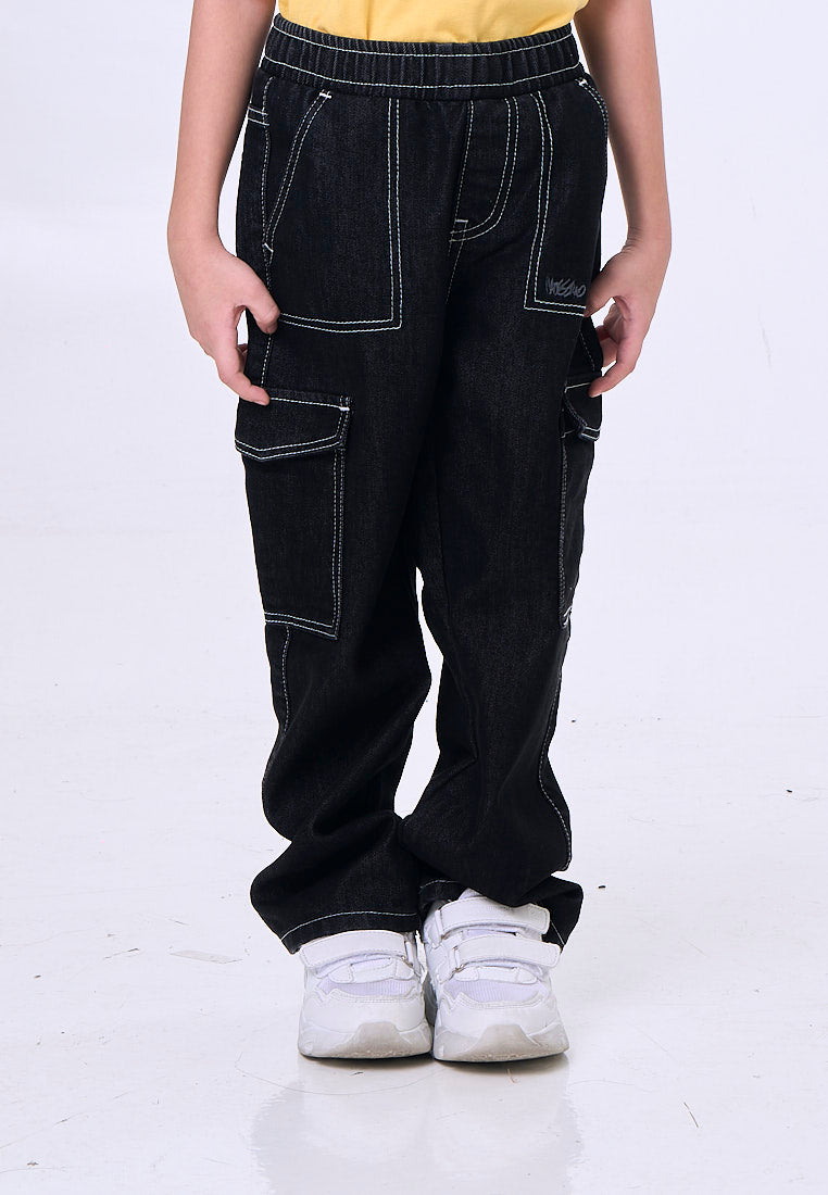 Mossimo Kids Elix Dark Denim Retro Cargo Jeans