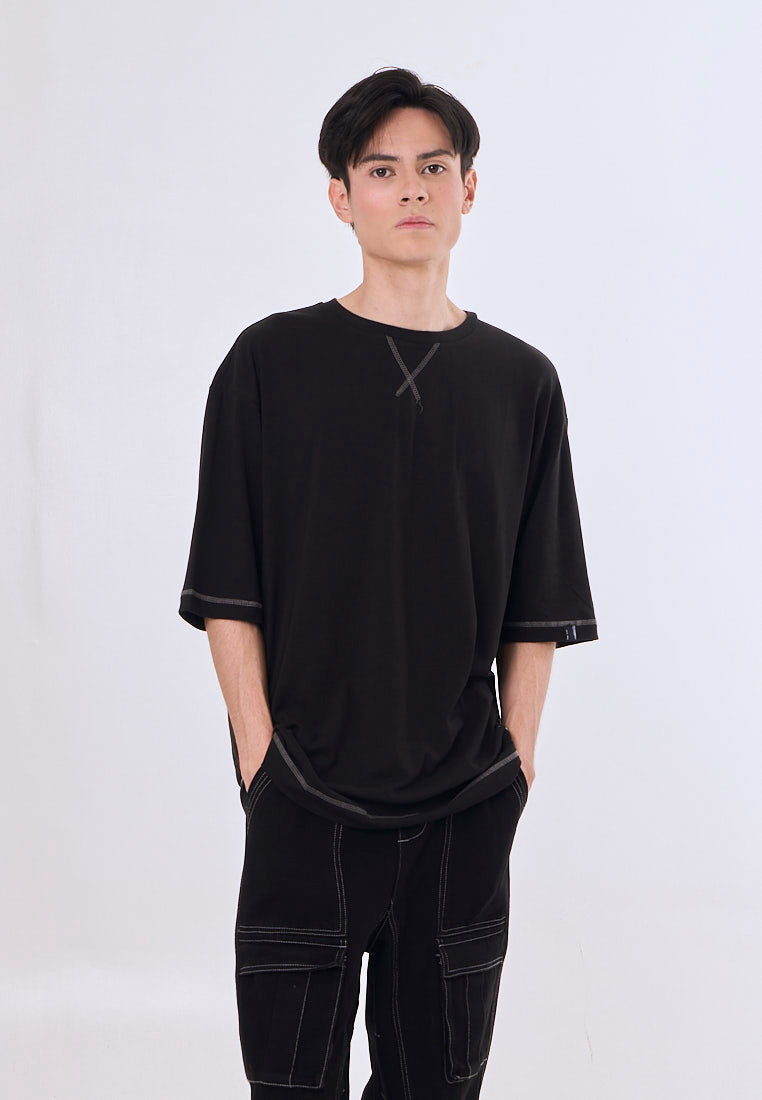 Mossimo Elian Black Unisex Modern Fit Tee