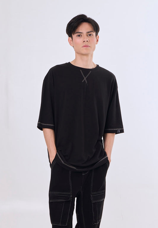 Mossimo Elian Black Unisex Modern Fit Tee