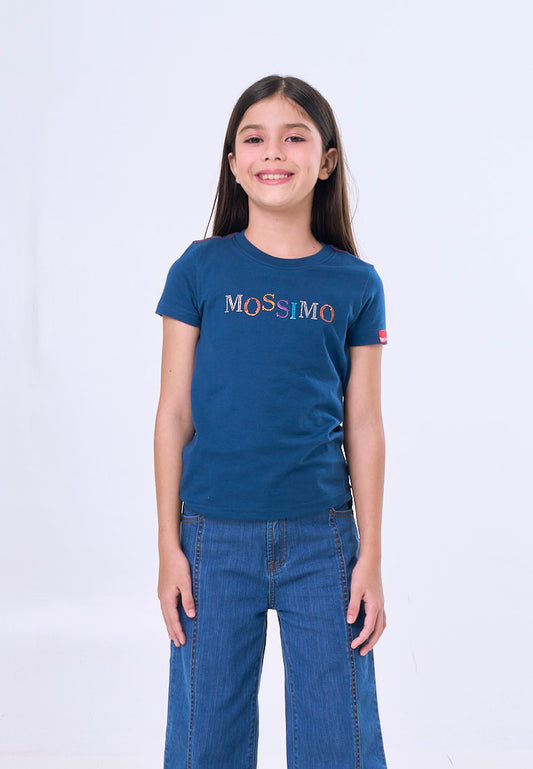 Mossimo Kids Bernice Soda Blue Basic Regular Tshirt