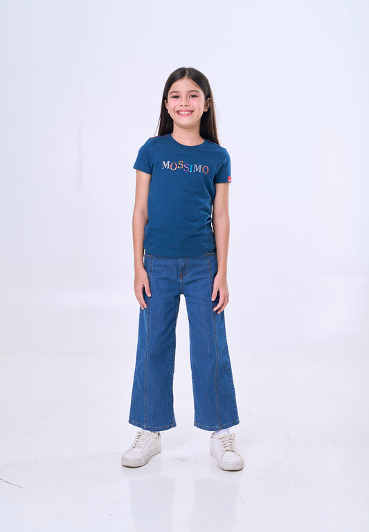 Mossimo Kids Bernice Soda Blue Basic Regular Tshirt