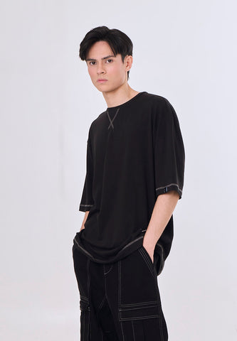 Mossimo Elian Black Unisex Modern Fit Tee