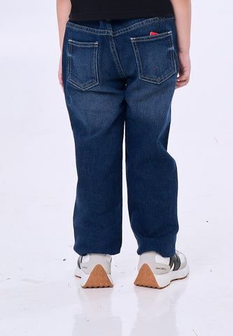 Mossimo Kids Hollis Dark Blue Unisex Regular Straight Fit Jeans