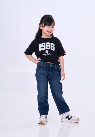Mossimo Kids Hollis Dark Blue Unisex Regular Straight Fit Jeans