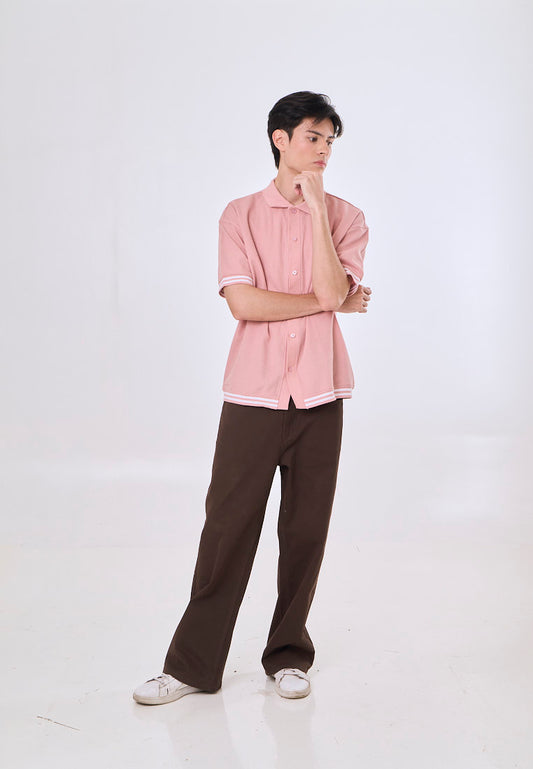 Mossimo Felix Pink Urban Polo Shirt For Men