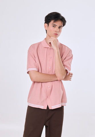 Mossimo Felix Pink Urban Polo Shirt For Men