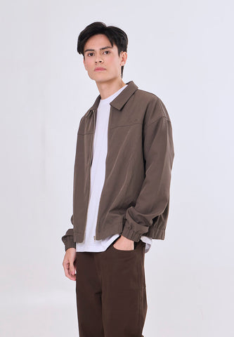 Mossimo Zeke Olive Boxy Bomber Jacket For Men