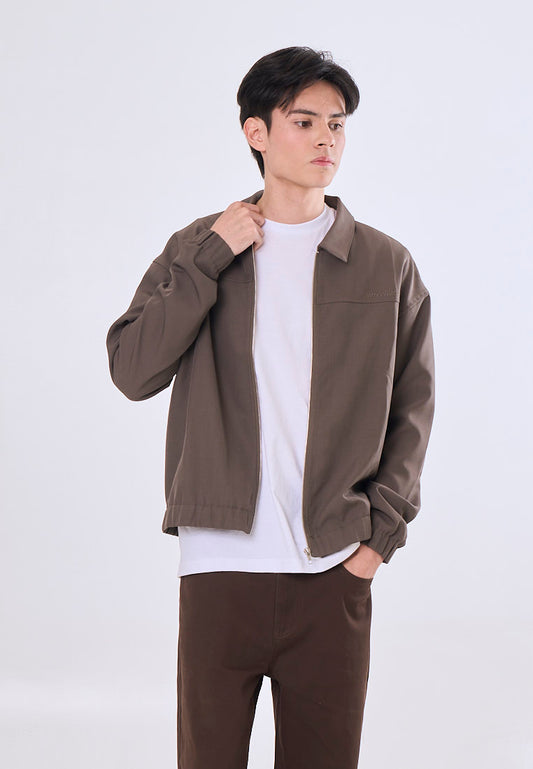 Mossimo Zeke Olive Boxy Bomber Jacket For Men