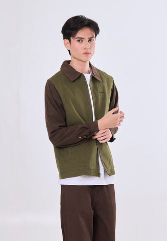 Mossimo Reese Army Green Classic Twill Jacket For Men