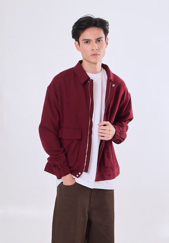 Mossimo Marlo Red Suede Boxy Jacket For Men
