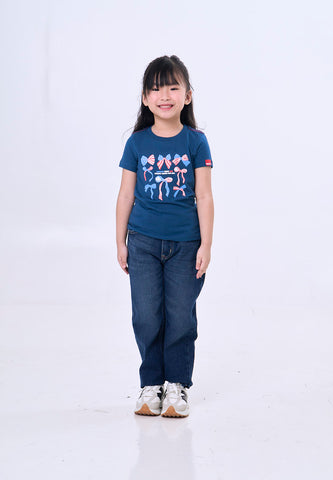 Mossimo Kids Girls Ribbon Graphic Tshirt