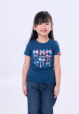 Mossimo Kids Girls Ribbon Graphic Tshirt