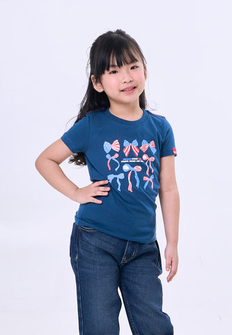 Mossimo Kids Girls Ribbon Graphic Tshirt