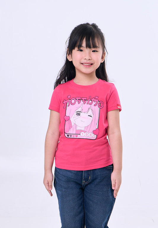 Mossimo Kids Caroline Raspberry Basic Graphic Tshirt