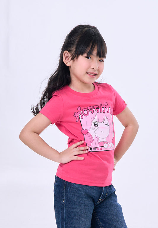 Mossimo Kids Caroline Raspberry Basic Graphic Tshirt