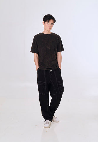 Mossimo Henry Black Comfort Fit Tee