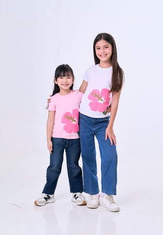 Mossimo Kids Pinkmist Regular Graphic Tshirt For Girls