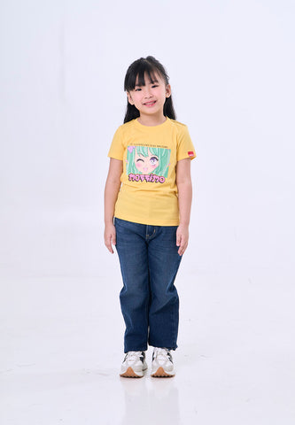 Mossimo Kids Anne Yellow Basic Graphic Tshirt