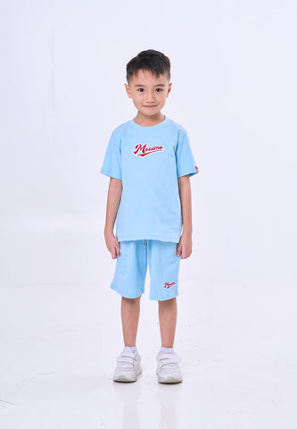 Mossimo Kids Caius Sky Blue Basic Tshirt w/ Short Set
