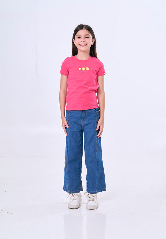 Mossimo Kids Raspberry Basic Graphic Tshirt  - For Girls