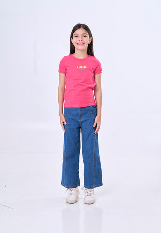 Mossimo Kids Raspberry Basic Graphic Tshirt  - For Girls