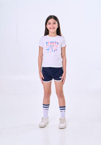 Mossimo Kids Girls Ribbon Graphic Tshirt