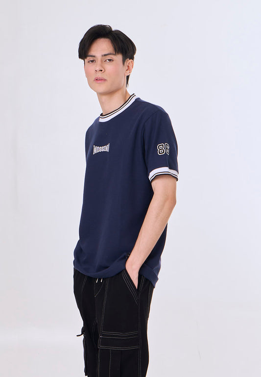 Mossimo Fennel Navy Blue Classic Fit Tee